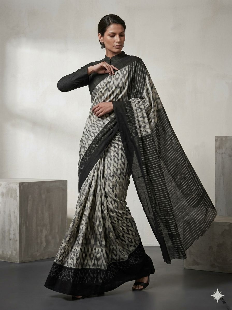 ELEGANT PURE KHADI SAREE