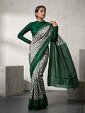 PURE KHADI COTTON BATIK SAREE