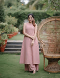 pink kurti with same color bottom wear