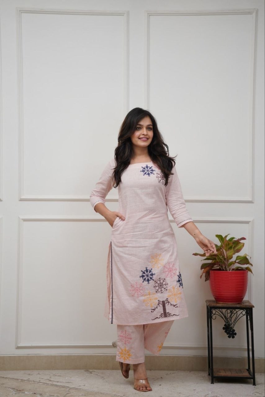 Stylish Light Pink Co ord Set