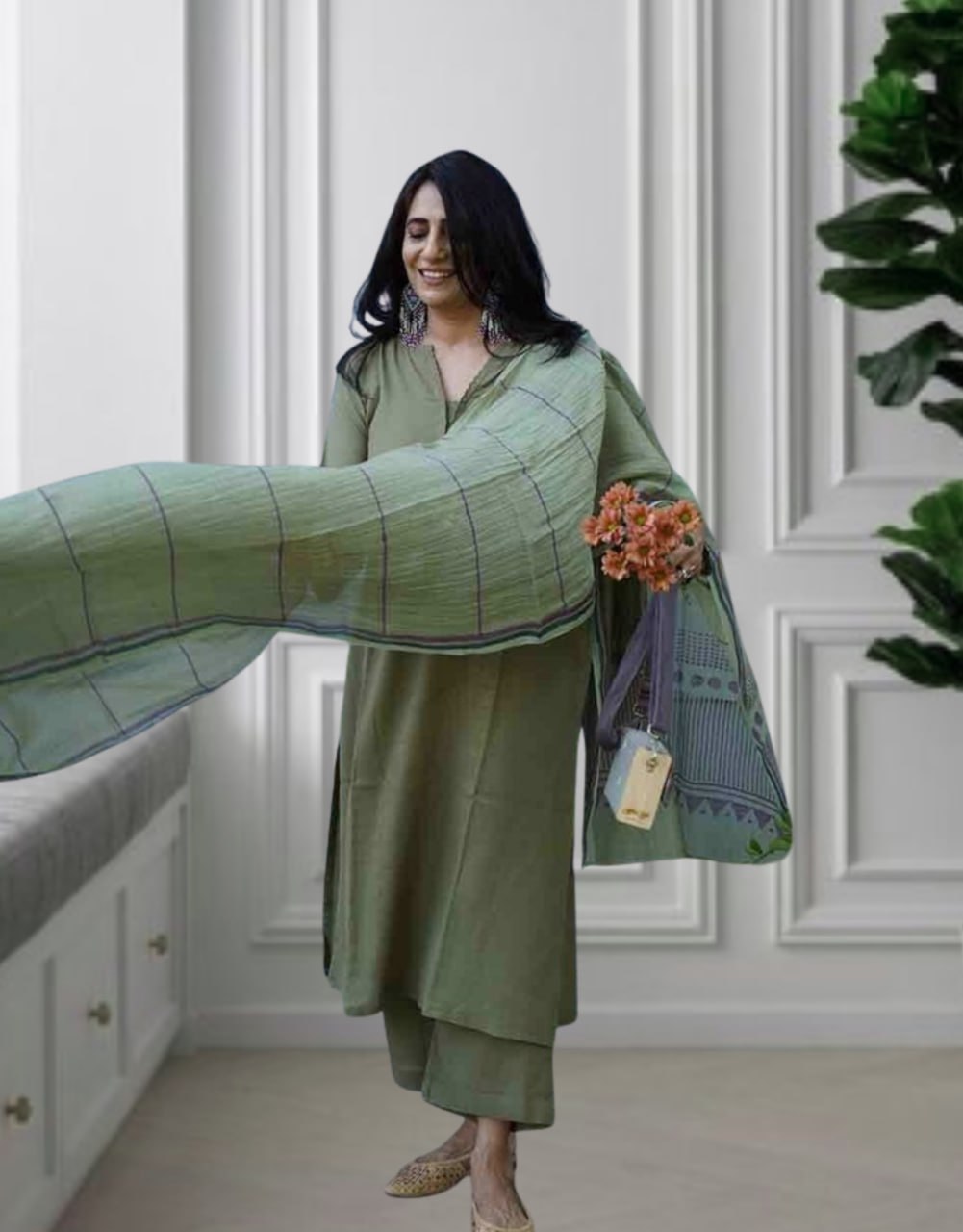 Premium Feel Kurta Set With Dupatta