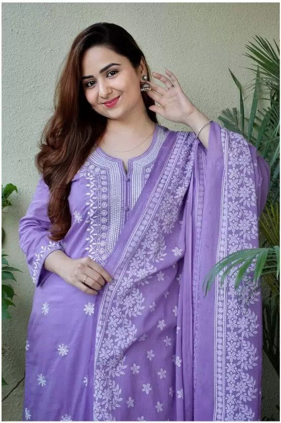 Stylish Embroidered Kurta Set with Dupatta