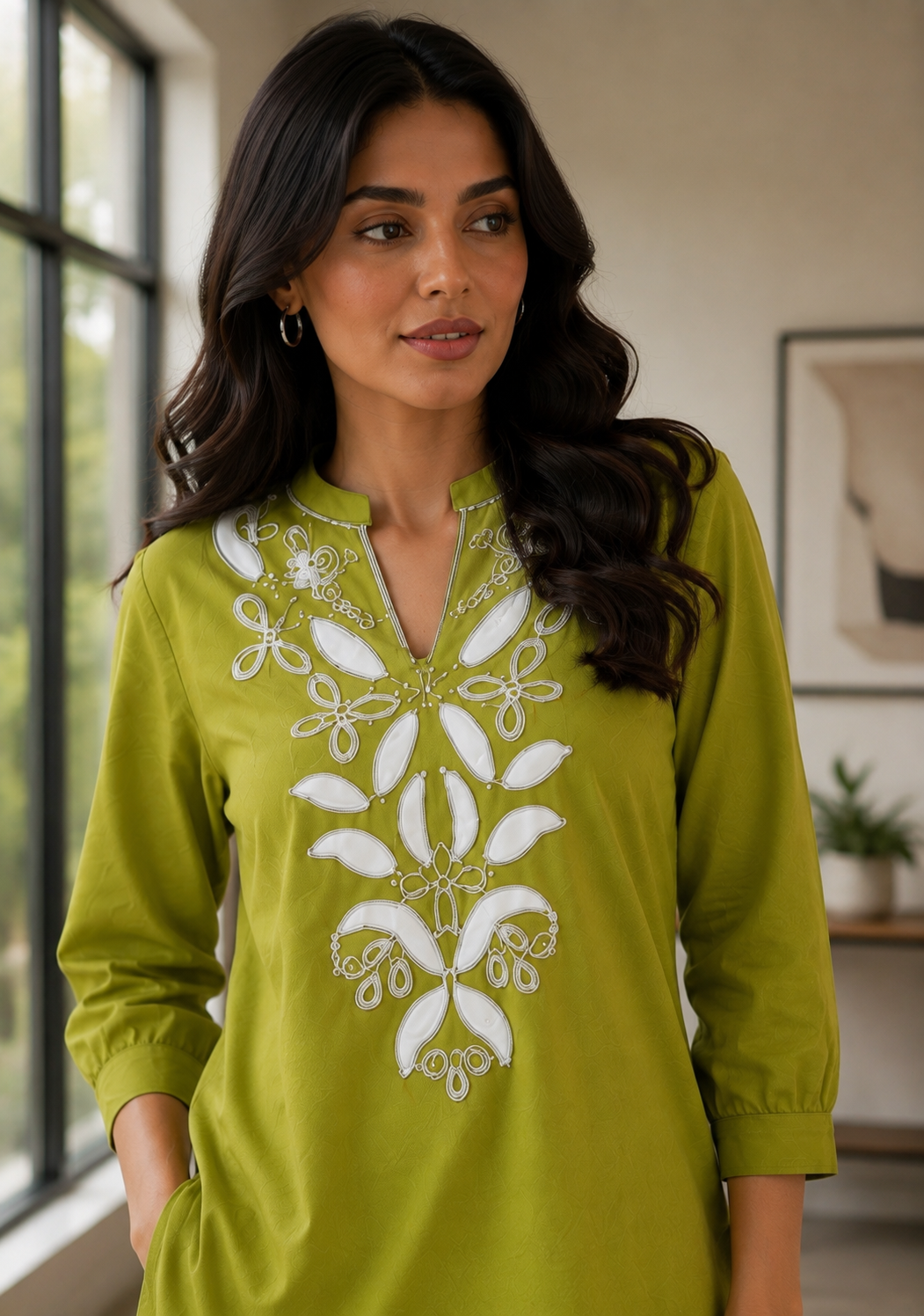 EMBROIDERY CO ORD SET