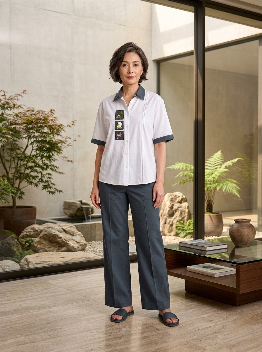 Elegant Printed Rayon Co-Ord Set.