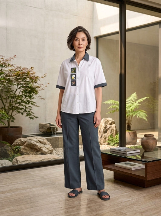 Elegant Printed Rayon Co-Ord Set.