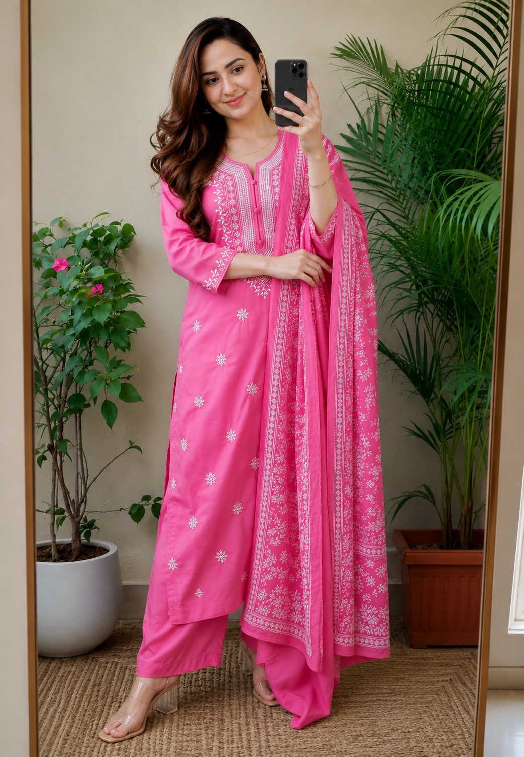 Stylish Embroidered Kurta Set with Dupatta