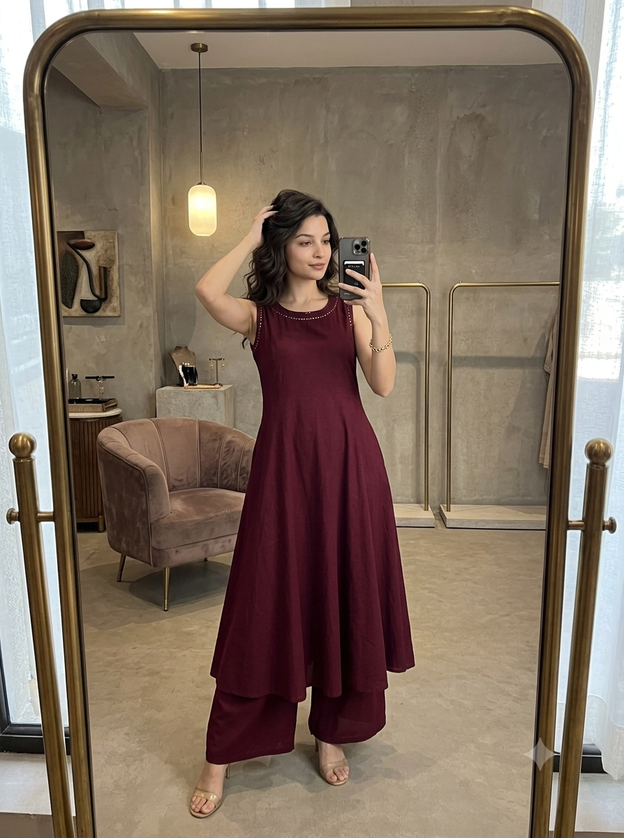 Modern Minimal Maron Co ord set
