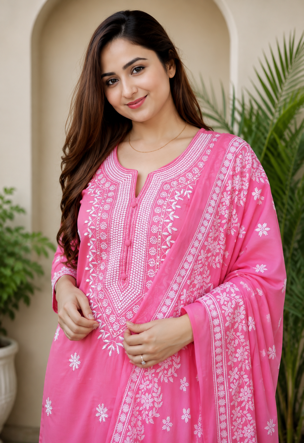 Stylish Embroidered Kurta Set with Dupatta