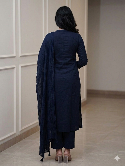 Party Wear Ethnic Kurti Pant with dupatta Set
