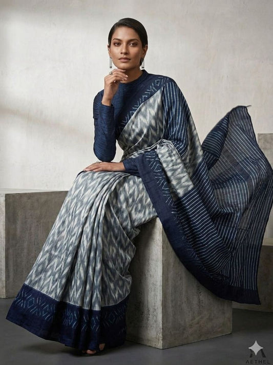 ELEGANT PURE KHADI SZAREE