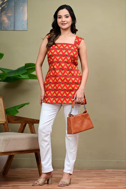 PURE COTTON TRENDING SHORT KURTI