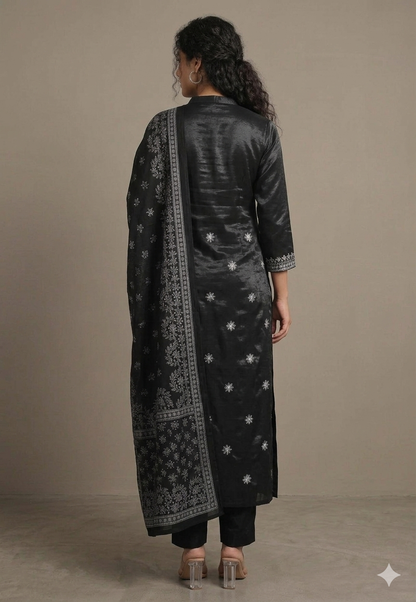 Stylish Embroidered Kurta Set with Dupatta