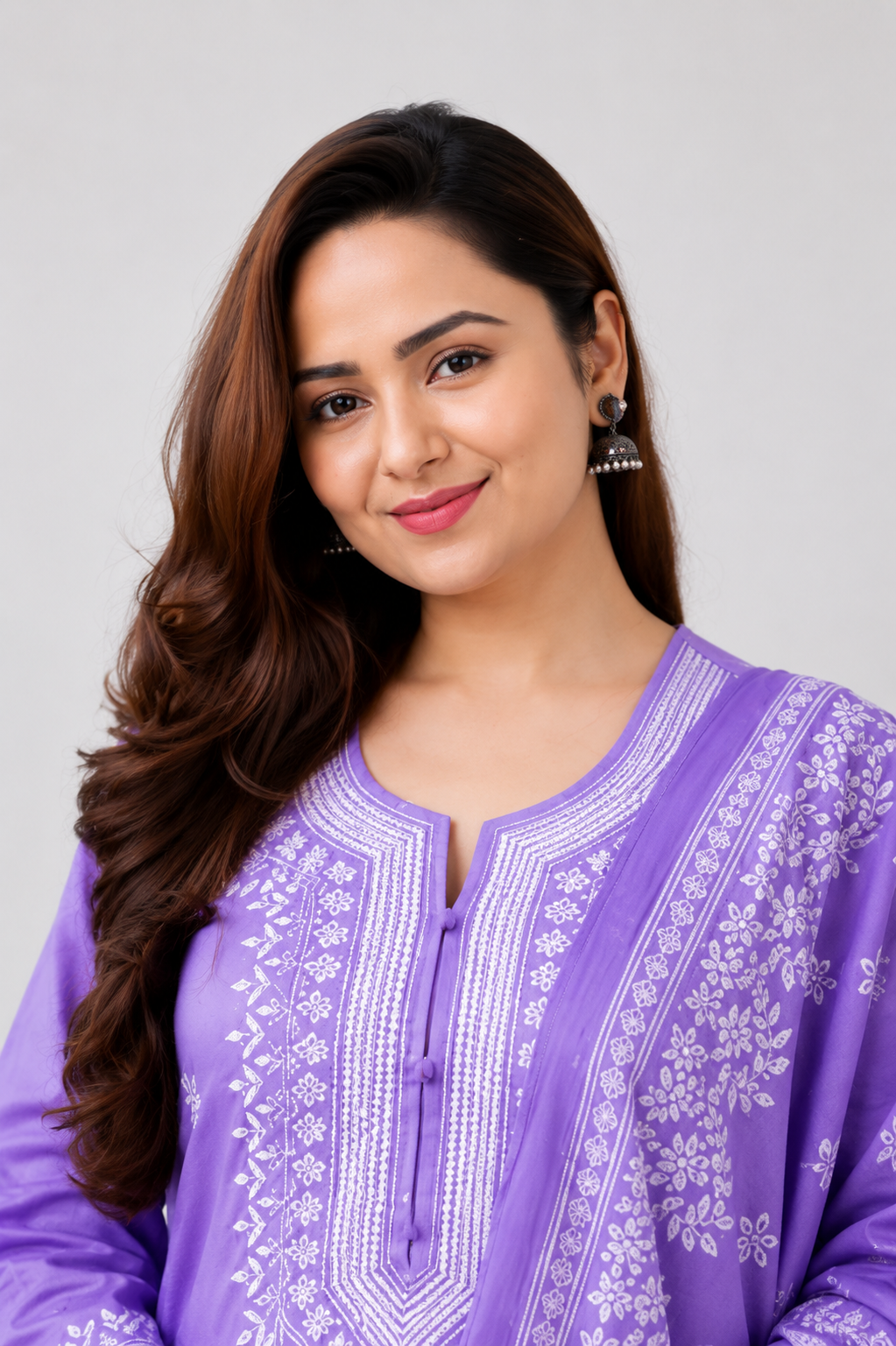 Embroidered Kurta Set with Dupatta