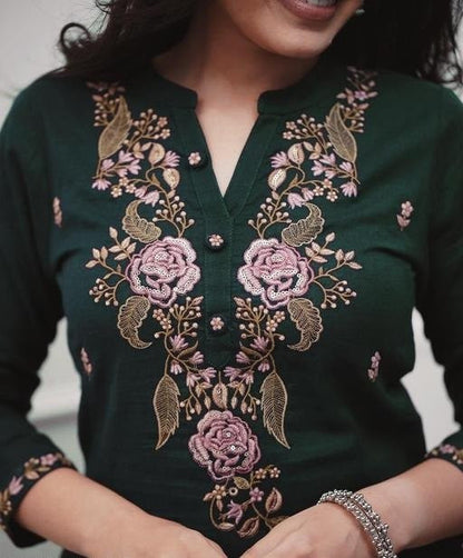 Party Wear Ethnic Kurti Pant with dupatta Set