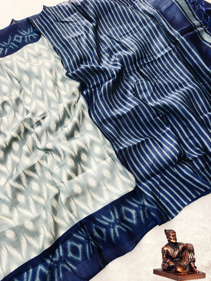 ELEGANT PURE KHADI SZAREE