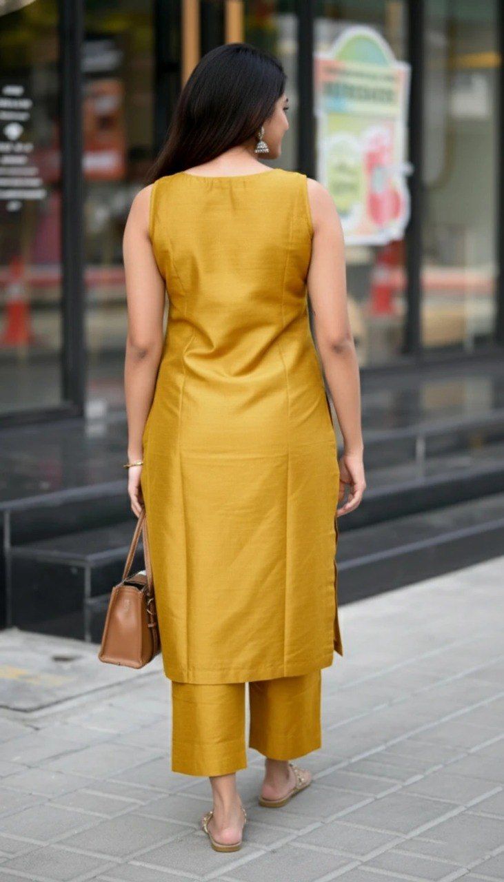 SLEVLESS KURTI WITH PENT