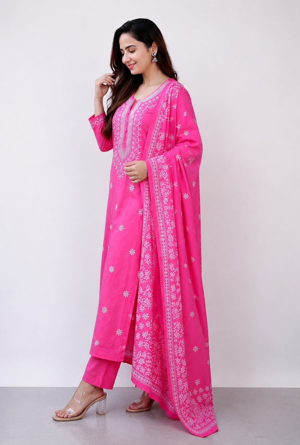 Stylish Embroidered Kurta Set with Dupatta