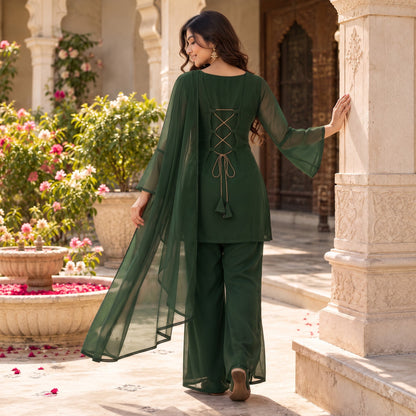 Royal Dark Green Festive Suit Set