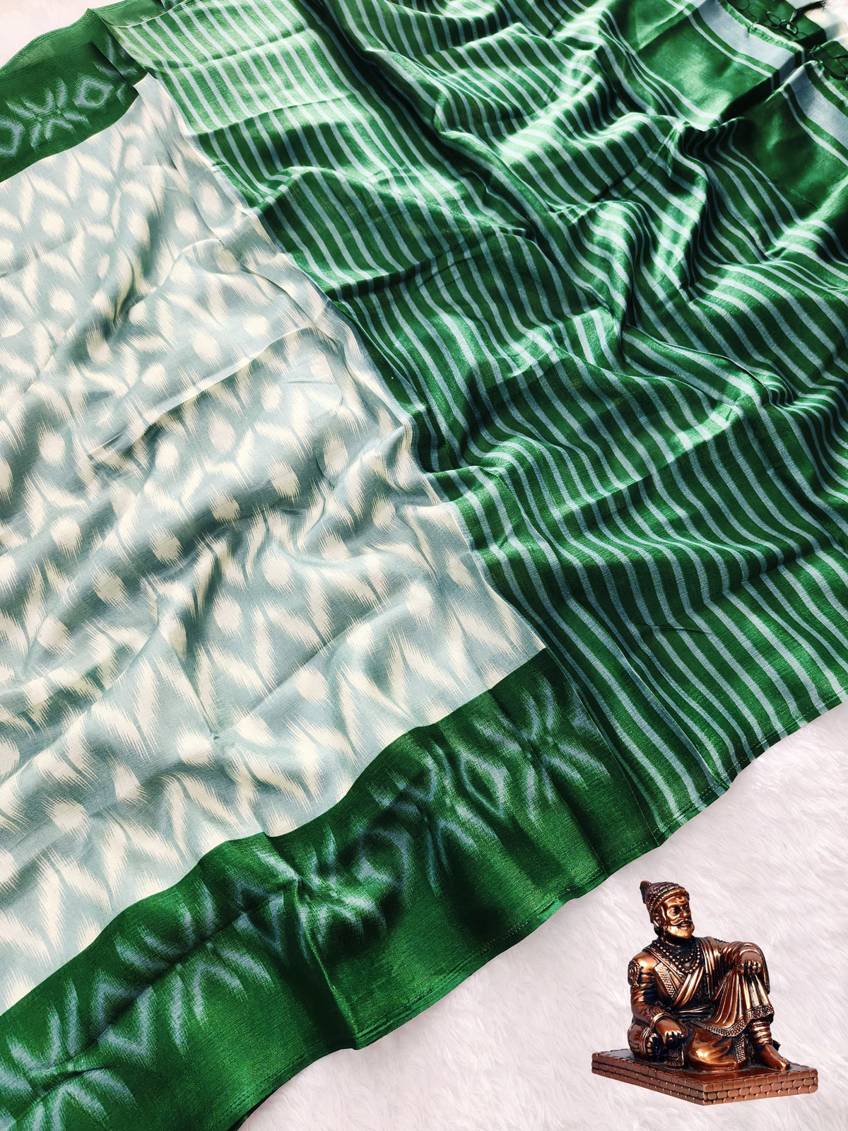 ELEGANT PURE KHADI COTTON SAREE