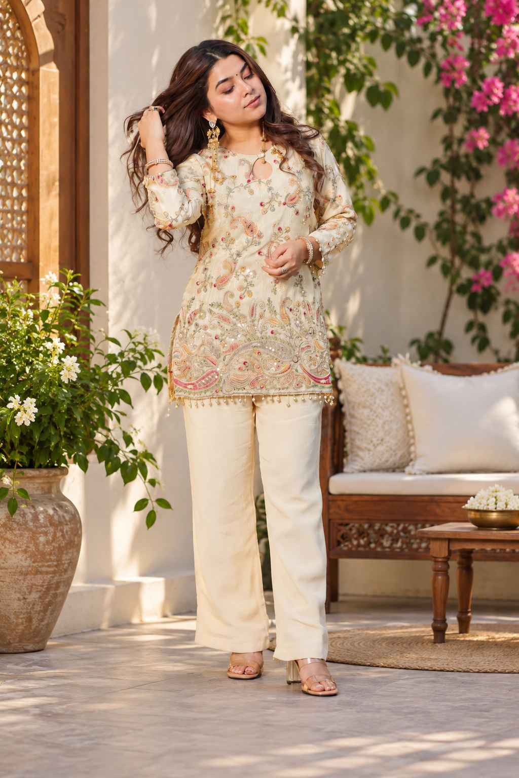Noor Sequined Festive Layered Outfit