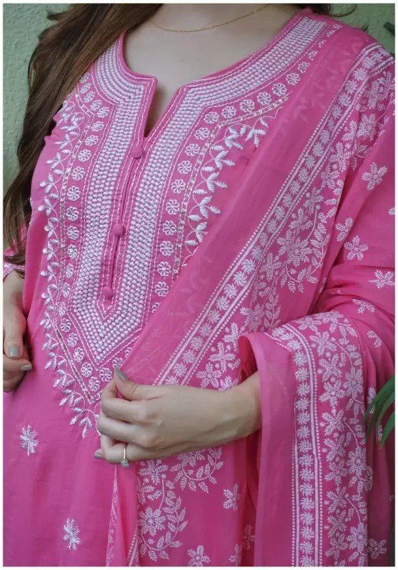 Stylish Embroidered Kurta Set with Dupatta