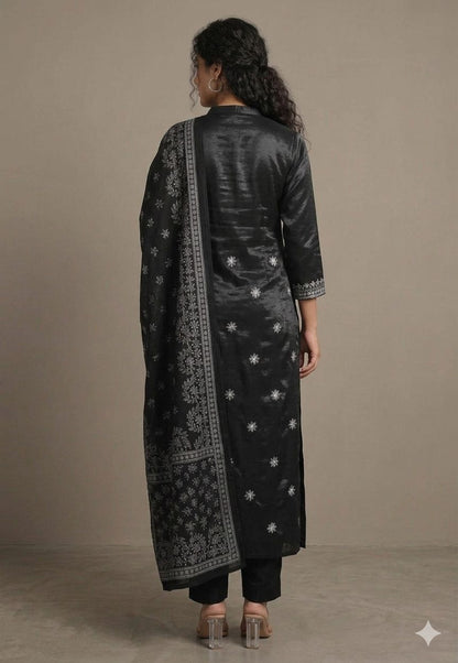 Stylish Embroidered Kurta Set with Dupatta
