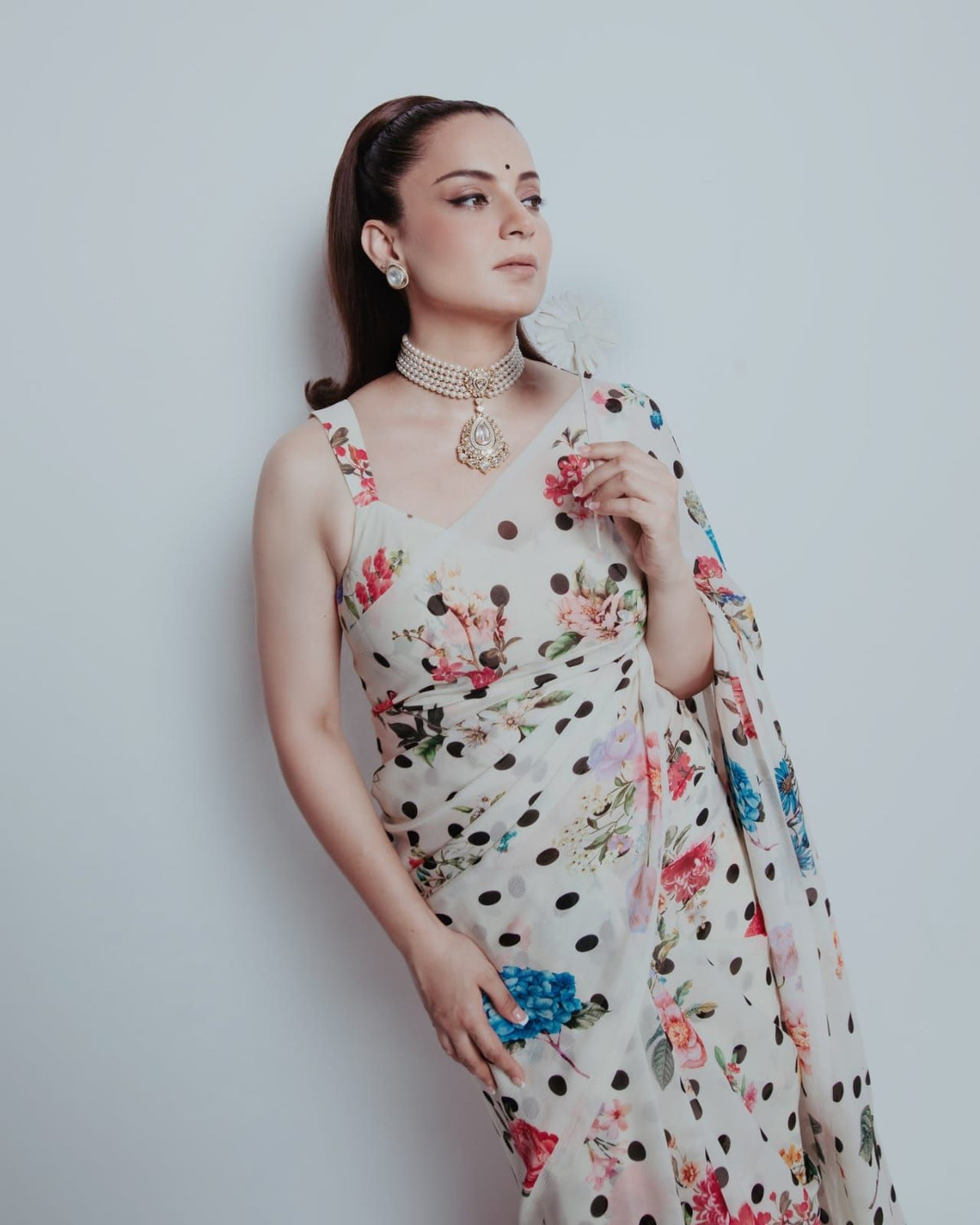 TRENDING POLKA DOT PRINTED SAREE