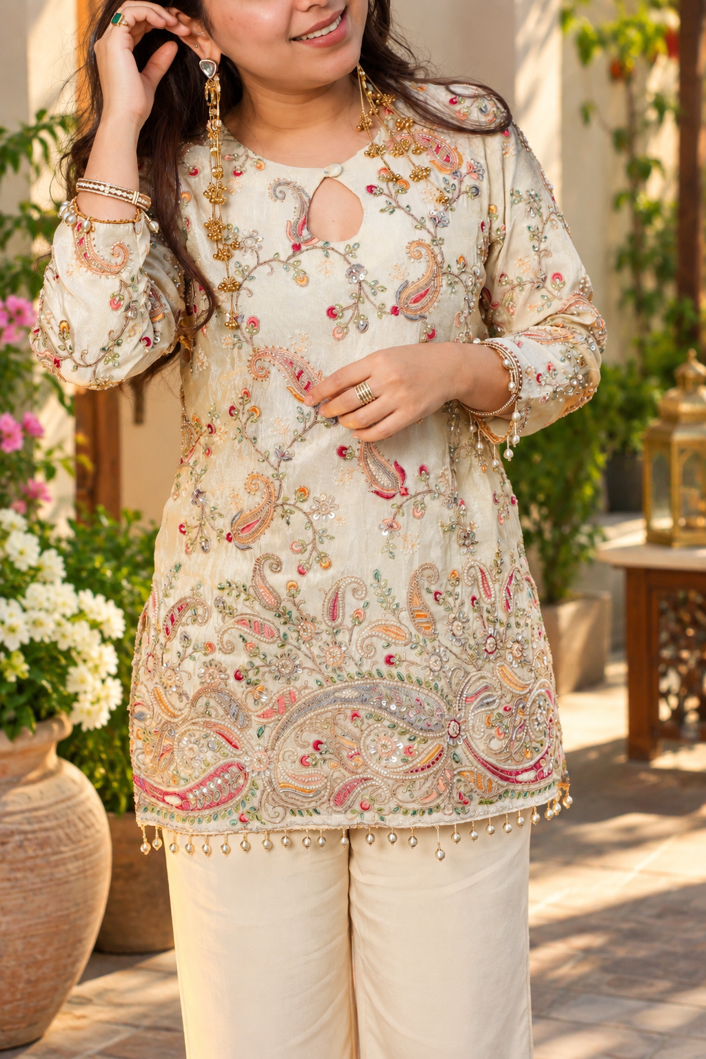 Noor Sequined Festive Layered Outfit