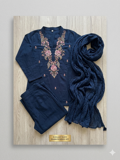 Party Wear Ethnic Kurti Pant with dupatta Set